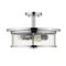 Z-Lite Savannah 3 Light Semi Flush Mount, Chrome & Clear 462SF16-CH - alternate 5